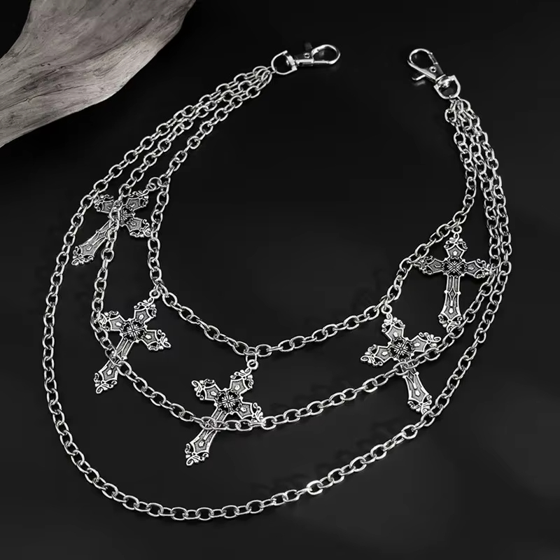 Body Jewelry - سلسلة بنطلون معدنية بأسلوب البانك، سلسلة