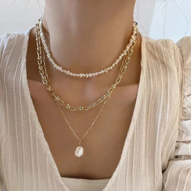 Pearl Choker Necklace Vintage - قلادات لؤلؤ طبيعي فرنسي عتيق الطراز