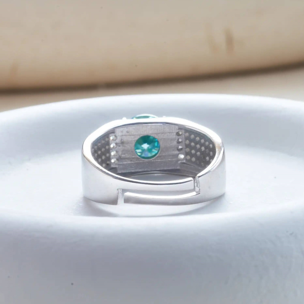 خاتم مويسانيتي من الفضة الإستر - مراجعة Moissanite Engagement Ring 1 Carat وسعره