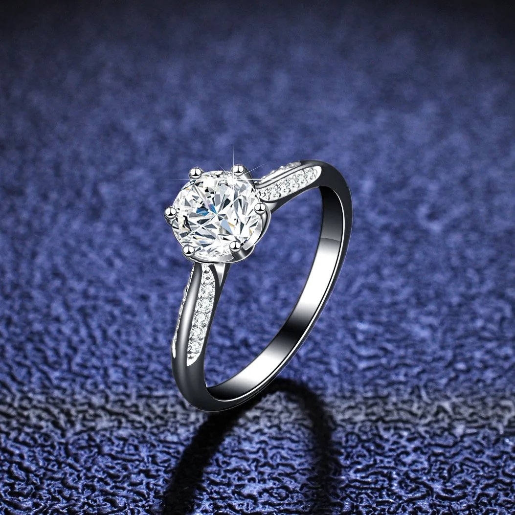 خاتم خطوبة لوميرا 1 قيراط من ا - مراجعة Moissanite Engagement Ring 1 Carat وسعره