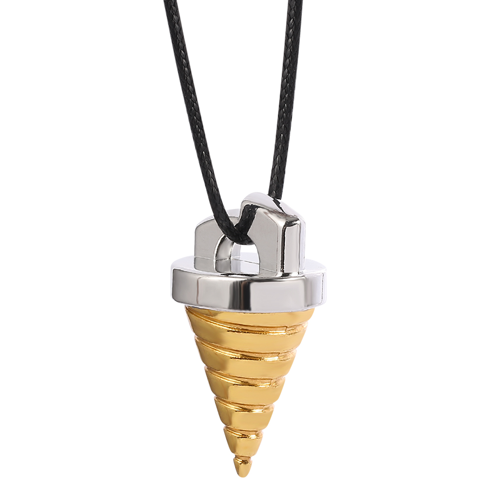 قلادة بتصميم حلزوني مخروطي مست - مراجعة Anime Pendant Necklace وسعره