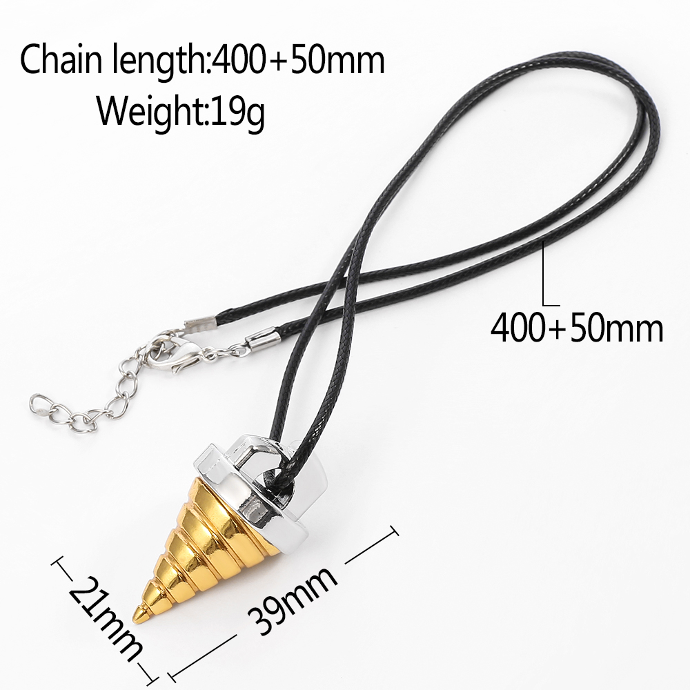 قلادة بتصميم حلزوني مخروطي مست - مراجعة Anime Pendant Necklace وسعره