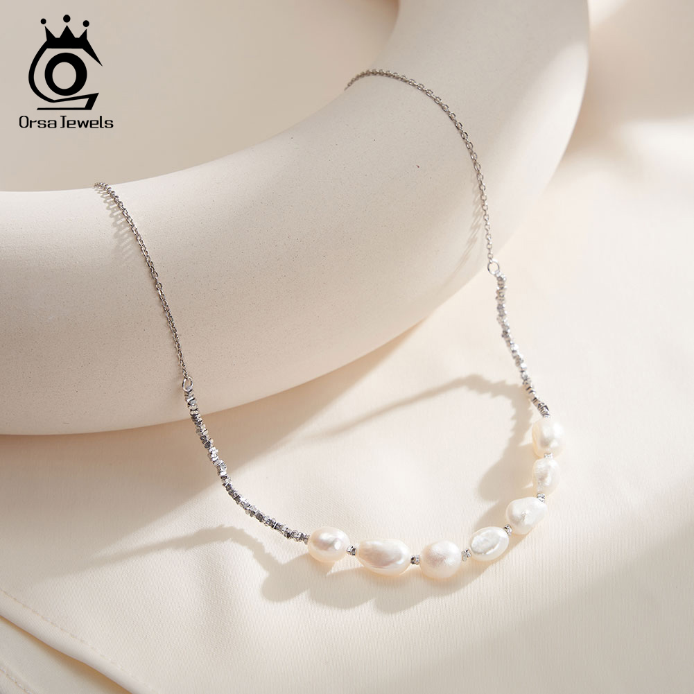 ORSA Jewels Vintage 925 Sterli - مراجعة Pearl Choker Necklace Vintage وسعره