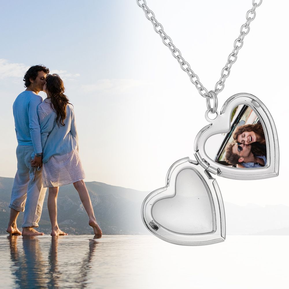 سلسلة مجوهرات صديق الموضة للعش - مراجعة Heart Locket Necklace Photo وسعره