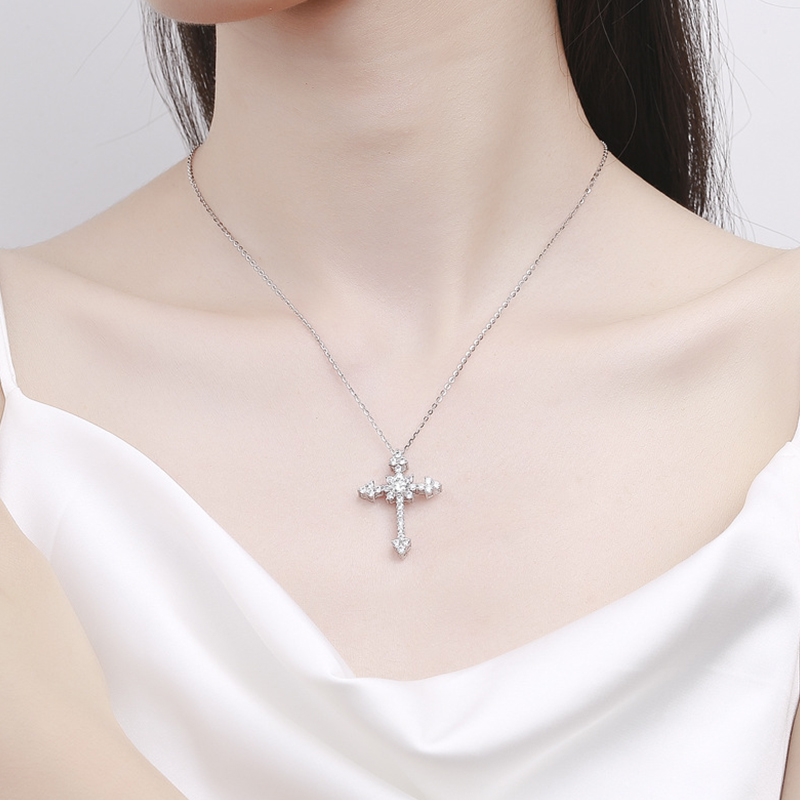 IOGOU 0.5/1CT D VVS1 مويسانيتي - مراجعة 925 Sterling Silver Chain Necklace Men وسعره