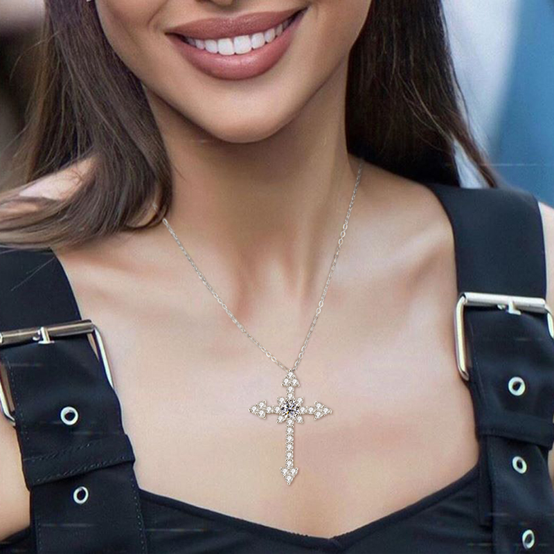 IOGOU 0.5/1CT D VVS1 مويسانيتي - مراجعة 925 Sterling Silver Chain Necklace Men وسعره