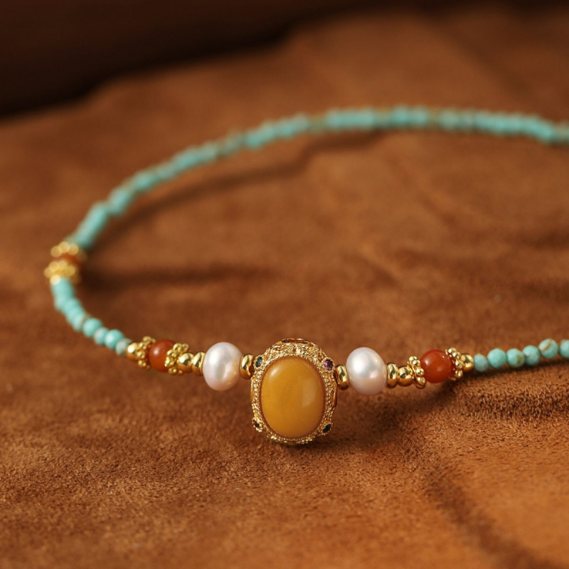 وصل حديثًا: قلادات نسائية من ا - مراجعة Pearl Choker Necklace Vintage وسعره