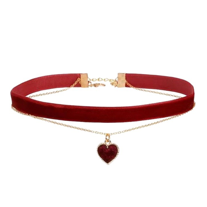 رومانسية طبقة مزدوجة المختنق ق - مراجعة Layered Pendant Necklace Aesthetic وسعره