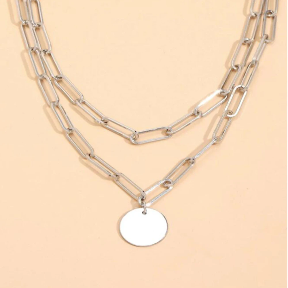 SUMENG 2024 موضة جديدة خمر حلي - مراجعة Layered Pendant Necklace Aesthetic وسعره