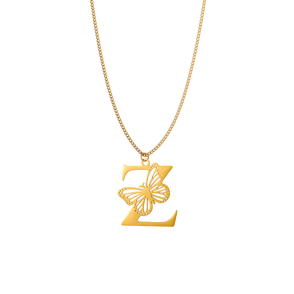 قلادة CARLIDANA Dainty مطلية ب - مراجعة Initial Letter Necklace 18K Gold وسعره