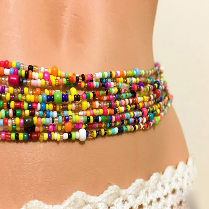 سلسلة البطن مطرزة للنساء ، سلا - مراجعة Body Jewelry وسعره