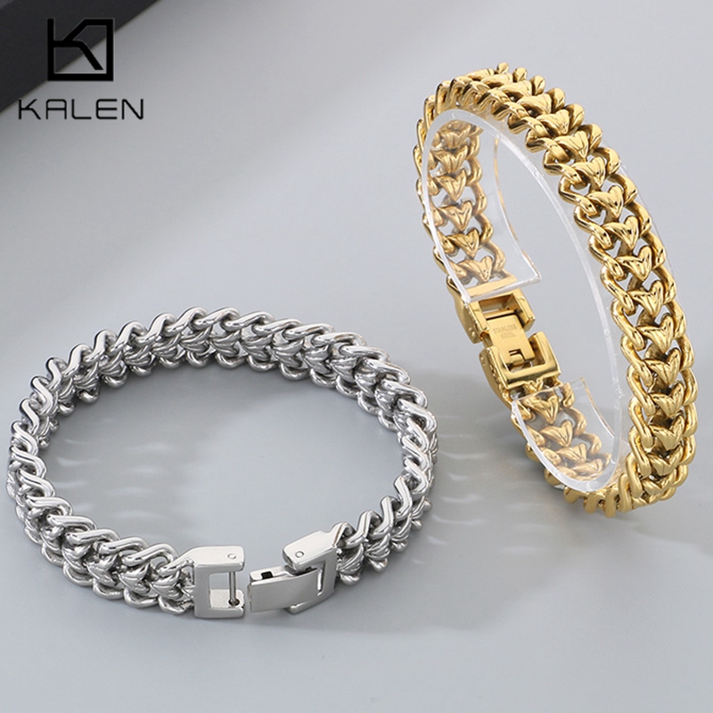 سوار KALEN من الفولاذ المقاوم  - مراجعة Cuban Link Chain 12Mm وسعره